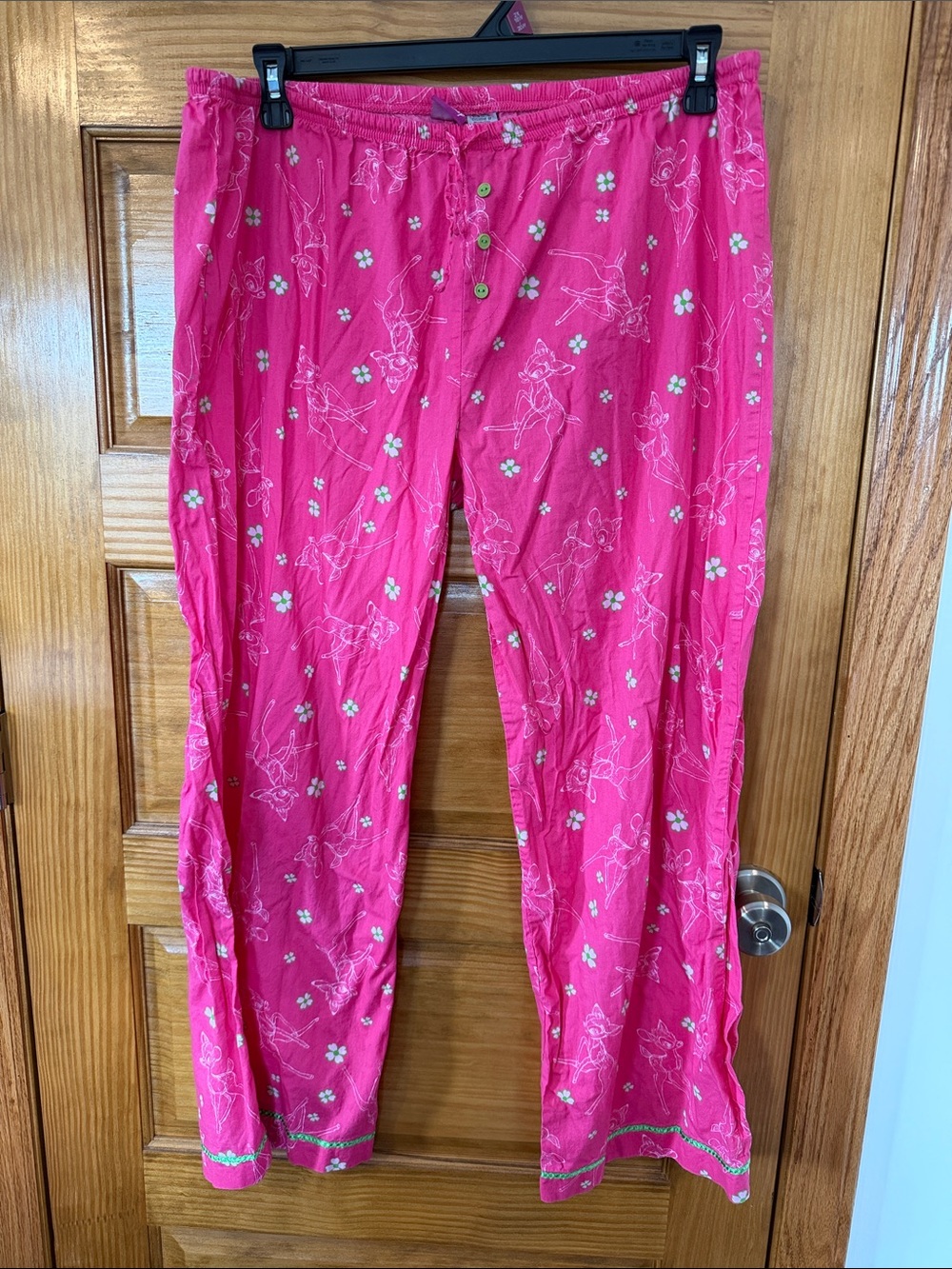 Women’s Disney Bright Pink Floral Bambi Pajama Pants